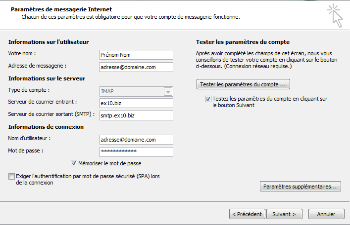 Konfigurieren Von Outlook 2010 Imap De Ikoula Wiki